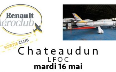 Sortie club Châteaudun : Mardi 16 mai